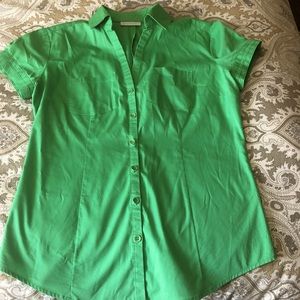 New York and Company green button up